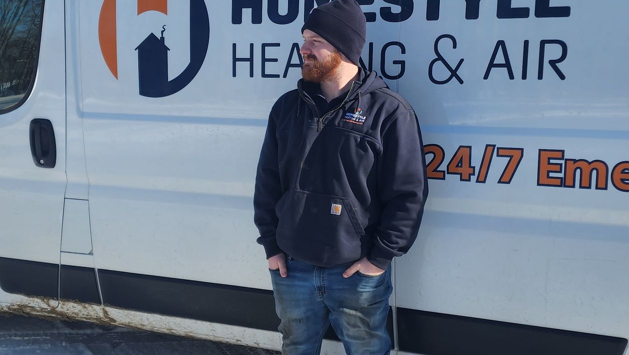 HomeStyle Heating and Air technician at work